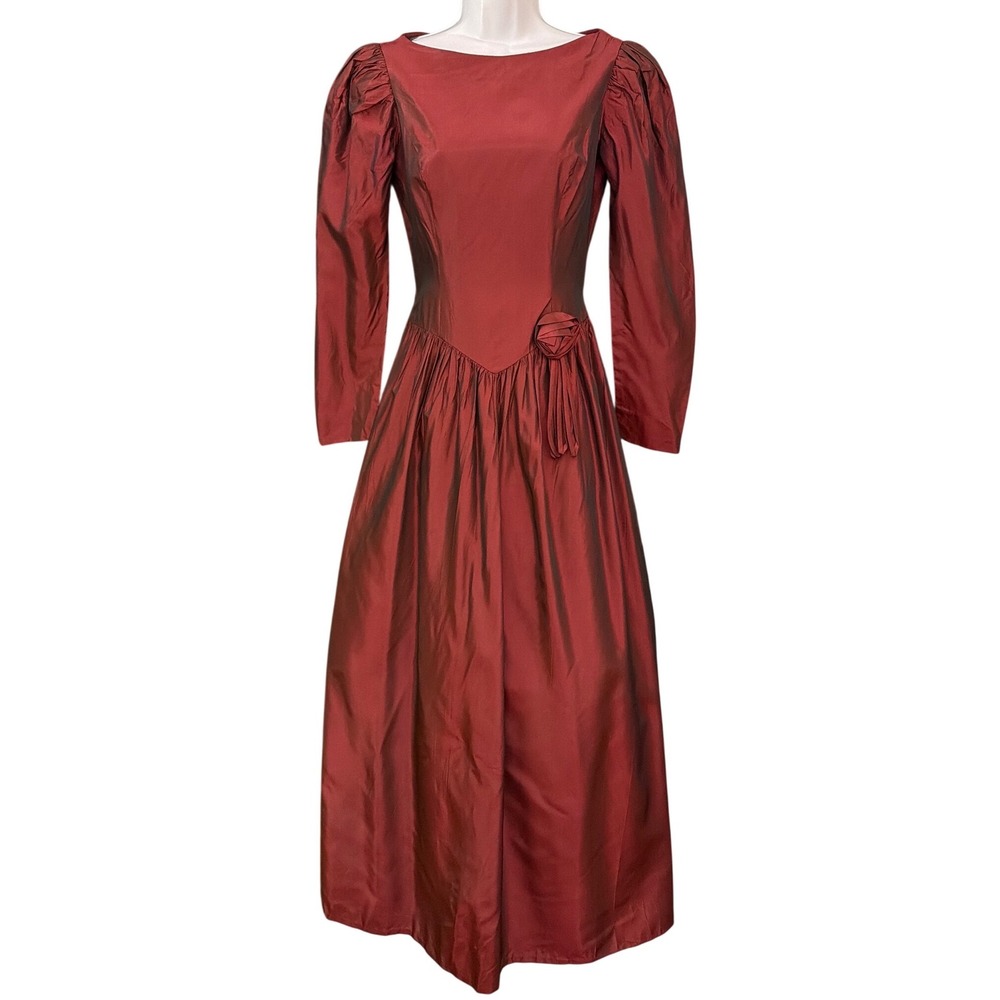 Vintage Holiday Taffeta Gown Regencycore Dark Romance Christmas Party